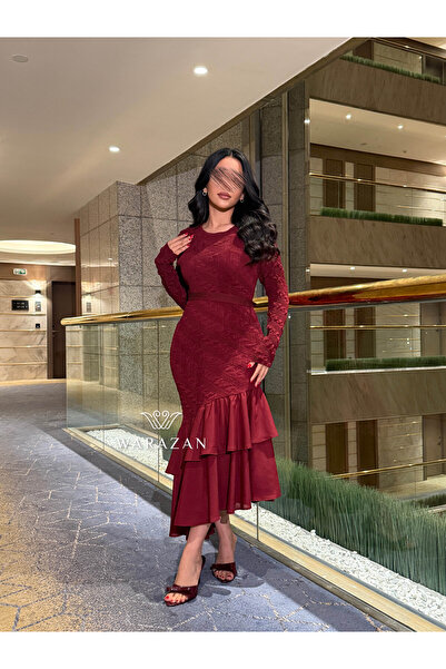 Warazan Stretch mask dress with unique details - Free size