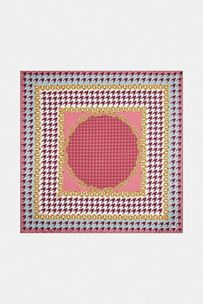 Vakko Twill İpek Eşarp - 36259 - Pembe