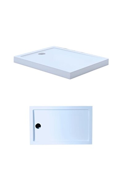 Kupon Duş 80 x 90 Dikdörtgen Monoblok Duş Teknesi H:10 cm