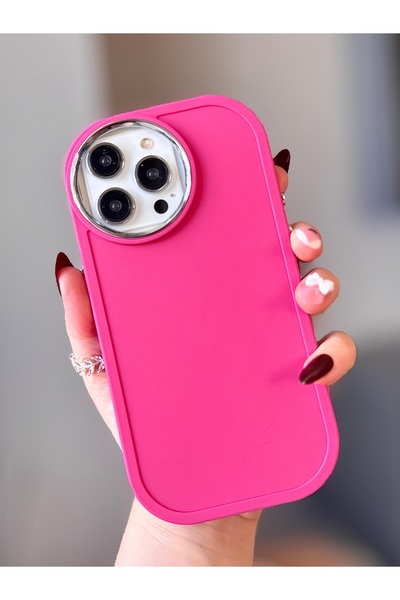 MİRAZ TASARIM غطاء حماية ناعم مفصل بالفضة لهاتف آيفون 14 برو