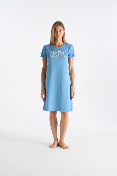 U.S. Polo Assn. Γυναικείο μπλε νυχτικό 26Y