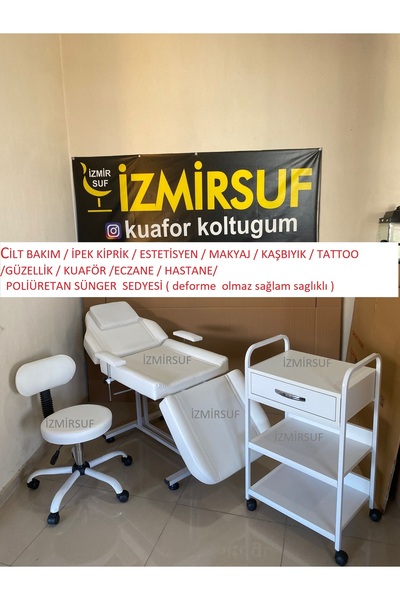 kuaforkoltugum SEDYE SETİ BEYAZ