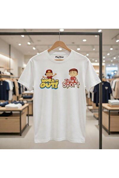 playwear Μπλουζάκι Time 4 Sport με στάμπα, 100% βαμβακερό, κανονική εφαρμογή
