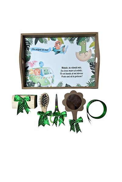 Your Baby Store Set tavita pentru taiere mot la baietei – verde cu tematica d...