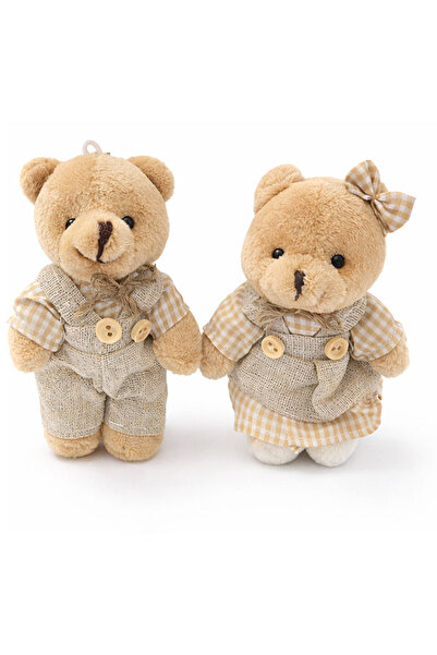 MS Garaj Sevimli Elbiseli Peluş Ayıcık Anahtarlık Seti | Çanta ve Dikiz Ayna ...