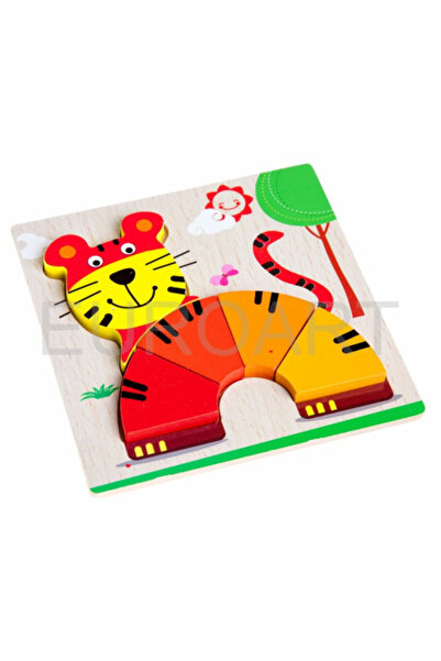 decotoys Puzzle lemn 3D tigru