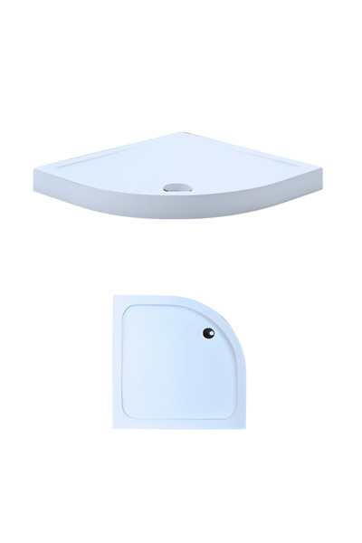 Kupon Duş 90 x 90 Oval Monoblok Duş Teknesi H:10 cm