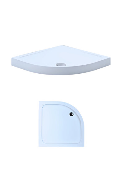 Kupon Duş 95 x 95 Oval Monoblok Duş Teknesi H:10 cm