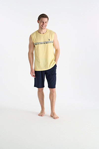 U.S. Polo Assn. Set pantaloni scurți galbeni pentru bărbați