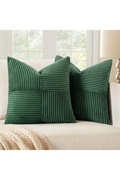 Dotail Set of 2 MIULEE decorative pillowcases, 45 x 45 cm, velvet, boho patte...