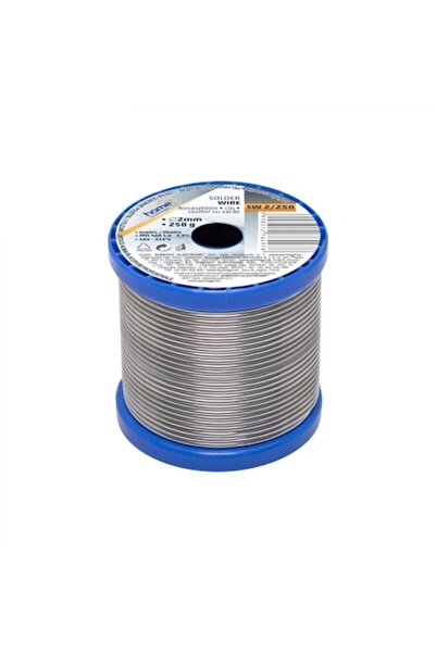 SMA Solder for soldering gun with flux, diameter 2 mm, 250 g, silver,