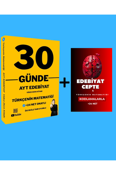 Türkçenin Matematiği 2026 AYT 30 Günde AYT Edebiyat Video Ders Kitabı + Edebi...