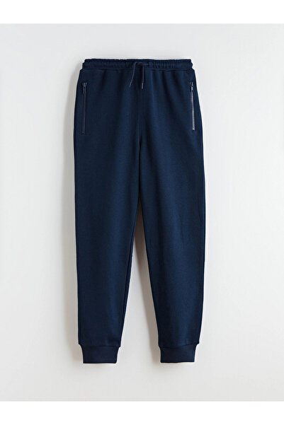 LC Waikiki Lcw Kids Navy Blue Elastic Waist Boy's Jogger Sweatpants