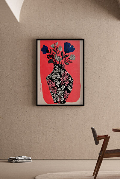 Artiera Κοραλί ζωγραφισμένο στο χέρι Λουλούδια σε Βάζο Δώρο για τη Γιορτή της...