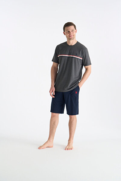 U.S. Polo Assn. Set pantaloni scurți antracit pentru bărbați 26Y