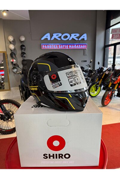 Shiro ÖZAY MOTOR Sym motosiklet kaskı (M) beden
