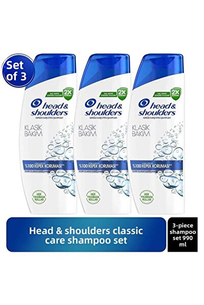 Head & Shoulders Regular SET 3 PIECES - Head & Shoulders Classic Clean Anti-D...