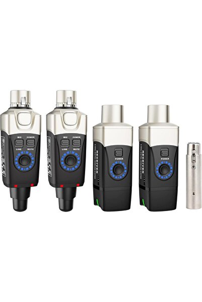 Xvive XV-U3D Stereo Audio Aktarımı için Çift Alıcı ve Vericili Kablosuz Bağla...