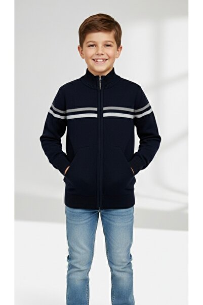 ADA YILDIZ KİDS Tricotaje pentru băieți Pulover cu fermoar Culoare bleumarin ...