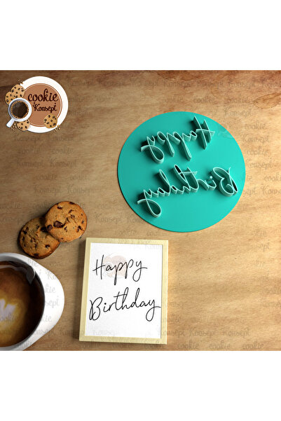 CookieKonsept عيد ميلاد سعيد # 10 |   ختم/شارة متوافقة مع الكوكيز والعجين والطين