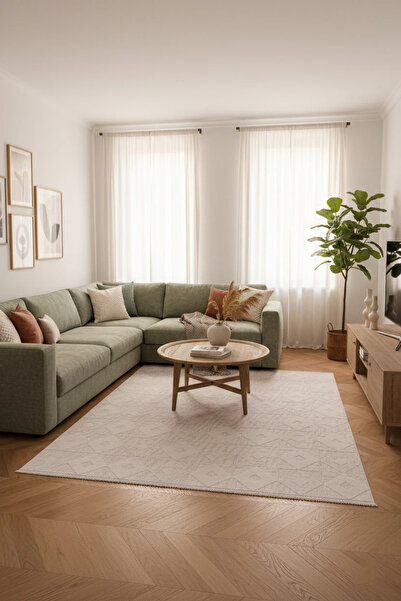 Zetahalı Zeta Carpet Pyramid Soft Textured Modern Carpet