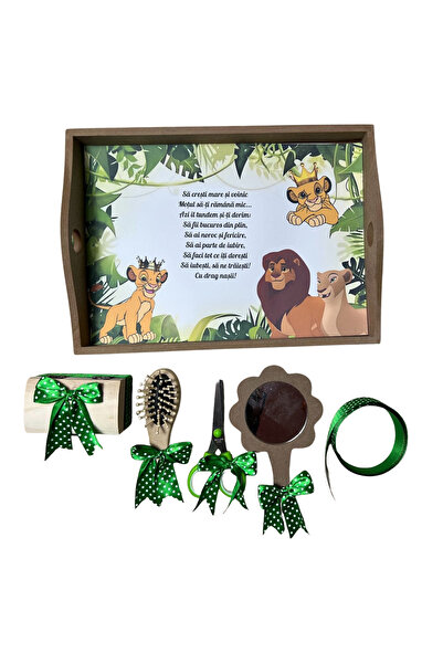 Your Baby Store Set tavita pentru taiere mot la baietei – verde cu tematica Leut