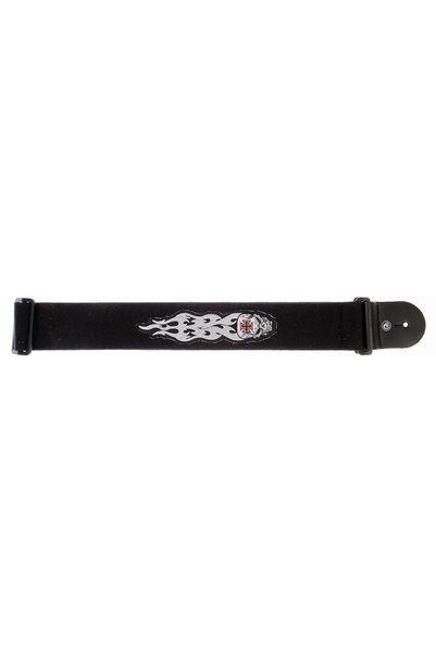 Generic Brand Planetwaves 64p03 Curea pentru chitară 64 mm țesută gri Tribal Skull