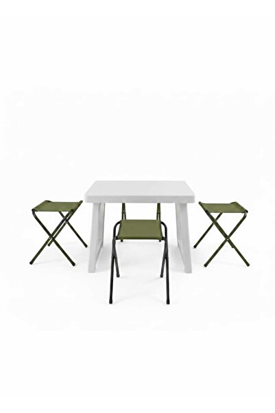 Bofigo 4 Adet Katlanır Balıkçı Kamp Taburesi 40 X 50 Cm Portatif Plastik Katl...