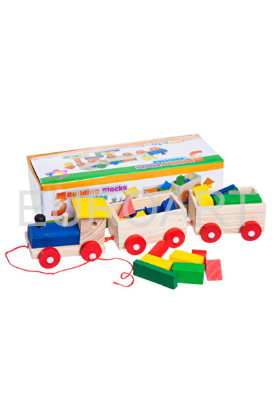 decotoys Trenulet lemn