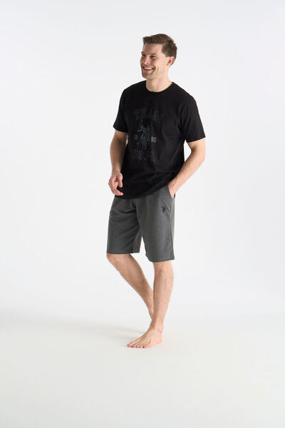 U.S. Polo Assn. Licensed Men's Navy Blue Shorts Set 19021