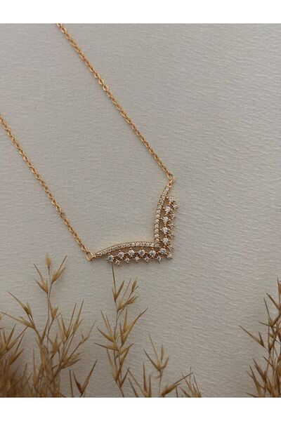 stainless steell Rosegold Jeweler Model Steel Necklace