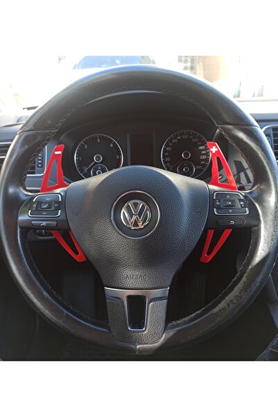 Aksefuar Lazer Peugeot 206 ile Uyumlu F1 Kulakçık Pedal Shift KIRMIZI