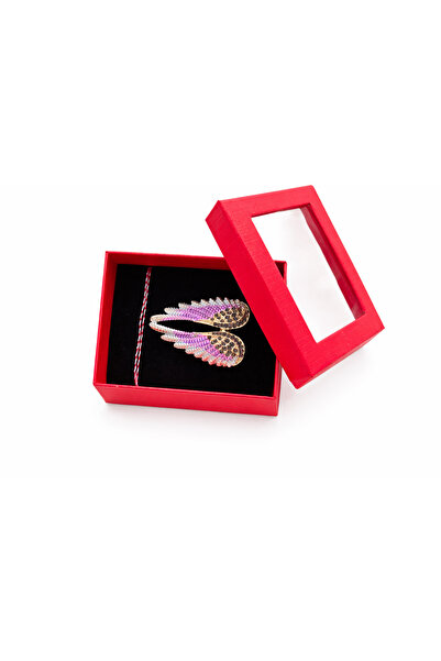 OEM Martisor Angel Wings Brooch with Crystals, Elegant Model, Gift Box Includ...