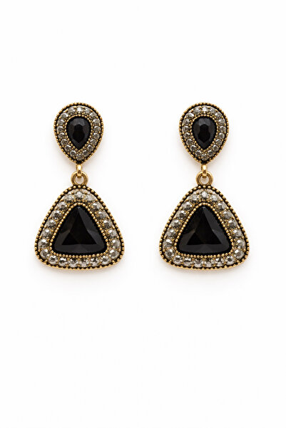 Angelovia Triangle Black Stone Copper Women's Steel Plating