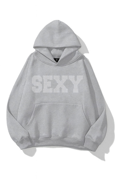 Flaubert -Unisex Lines and Stones Printed Sweatshirt 3 Thread Count Compact F...