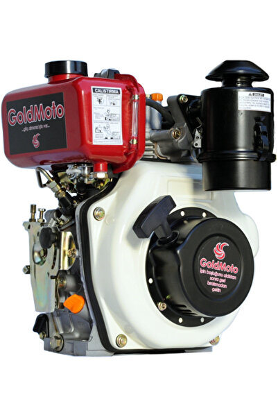 gold moto GoldMoto GM186FA-B Dizel Motor 10 Hp İpli Krank Mili Kamalı