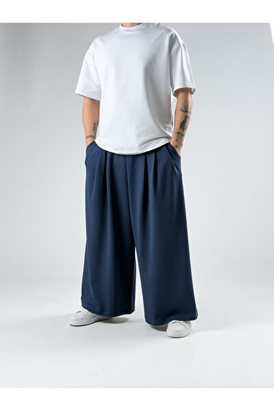 COCOPELLI بنطلون رجالي كبير الحجم باللون الأزرق الداكن من ساموراي COC2908