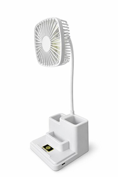 GoldSilver Gold Silver Kalemlikli Masaüstü Vantilatör – USB Şarjlı – Telefonl...