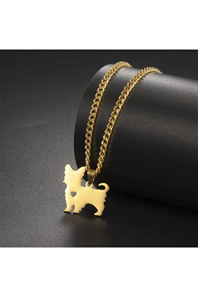 OEM Lănțișor cu Pandantiv Cățel Yorkshire Terrier din Oțel Inoxidabil, Placat...