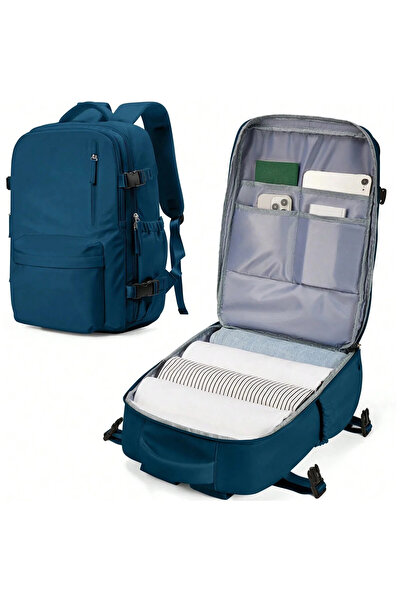 Vivendo Rucsac Vivendo, impermeabil, albastru, 33x22x47cm, pentru laptop 16 inch