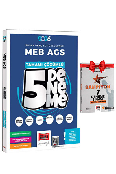 Yargı Yayınları 2026 MEB-AGS Tüm Dersler Tamamı Çözümlü 5 Deneme Sınavı|Tufan...