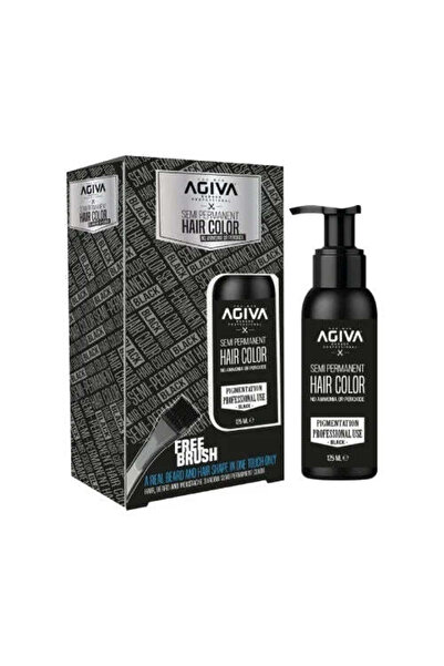 Agiva Culoare neagră semipermanentă 125 ml