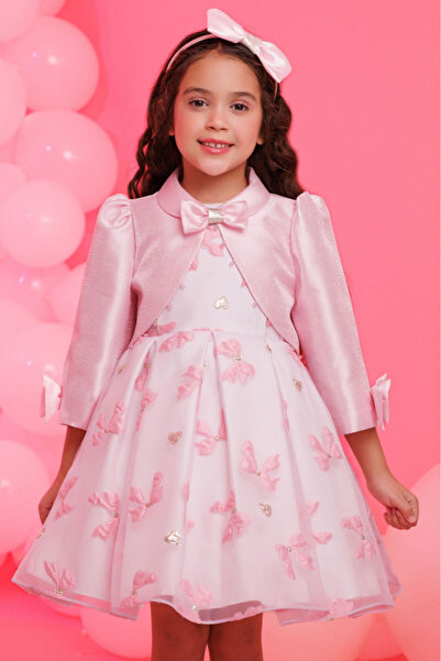 Alesayi_kids Turkish dress with jacket, sizes 3-7 years