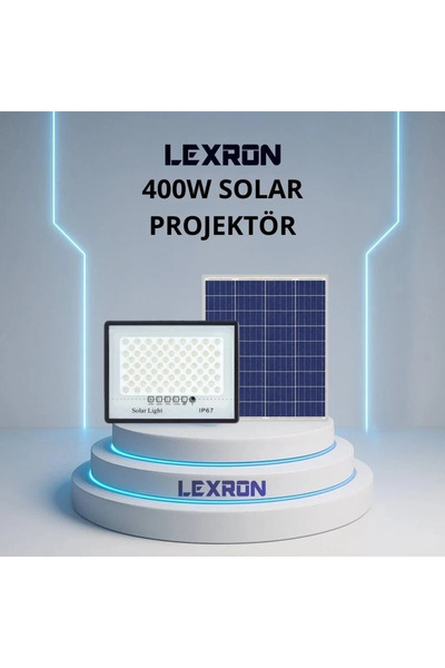 Lexron 400W Solar Projektör