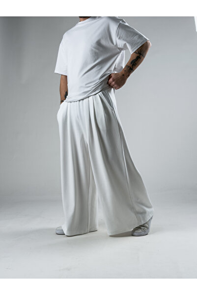 COCOPELLI Oversize Samurai White Men's Trousers Coc2905