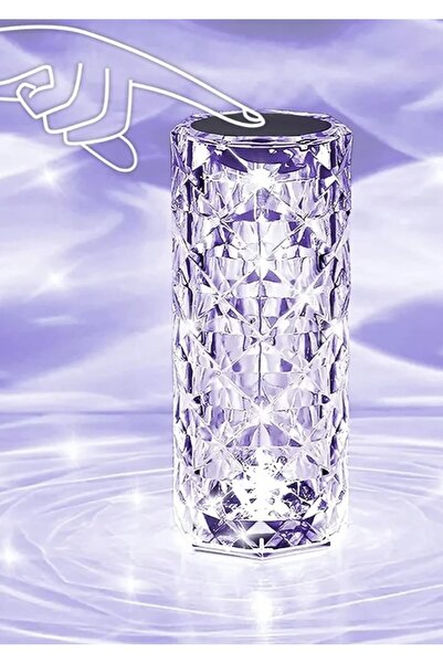 zola Decorative LED lamp RGB 16 colors, crystal style, touch control, remote ...