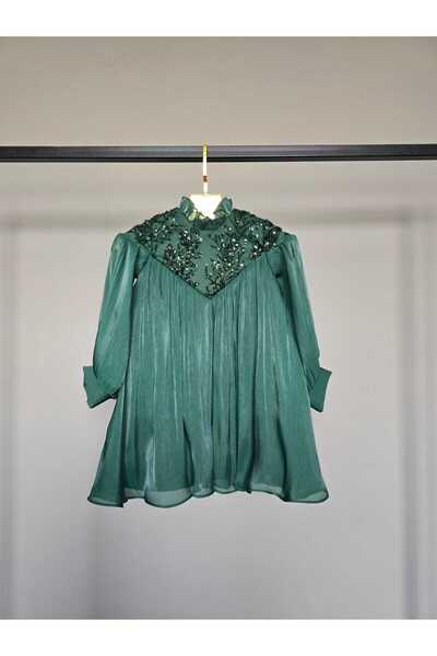 SCSTİL Emerald Green Sparkling Stone Gilet
