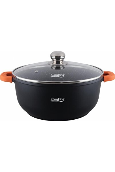 Heinner Cast Iron Pot with Lid, 40 x 17.5 cm, 18.5 L, Dark Line, Cooking by