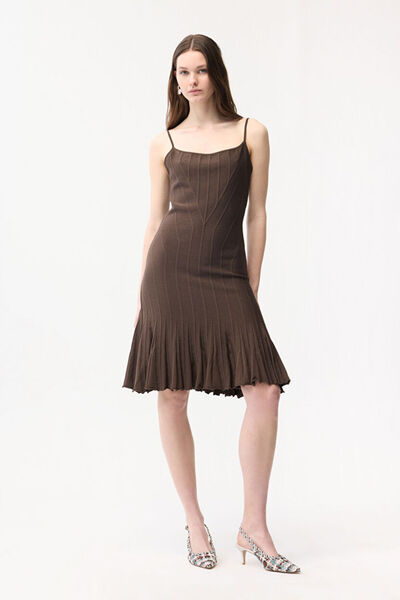 adL Askılı Triko Elbise