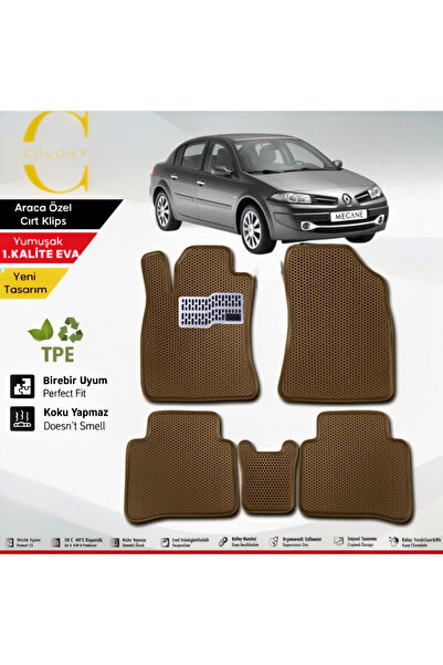 COLONY Renault Megane 2 Hücreli Premium 1.Kalite Eva Paspas Seti Paspas Takım...
